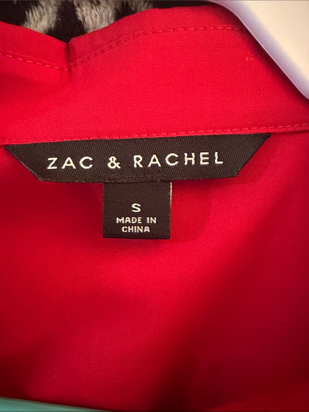Zac & Rachel Bright Red blingy Button-Front Fitted Blouse - Picture 2 of 5